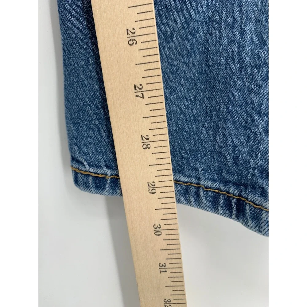 Levis 505 Jeans Mens 32x30 Blue Straight Leg Medium Wash Cotton Denim Pants